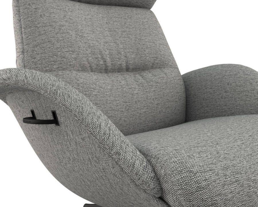 FLEXLUX Relaxfauteuil Relaxchairs More Eersteklas comfort rug- en hoofdsteunverstelling draaibaar zwarte voet - Foto 2