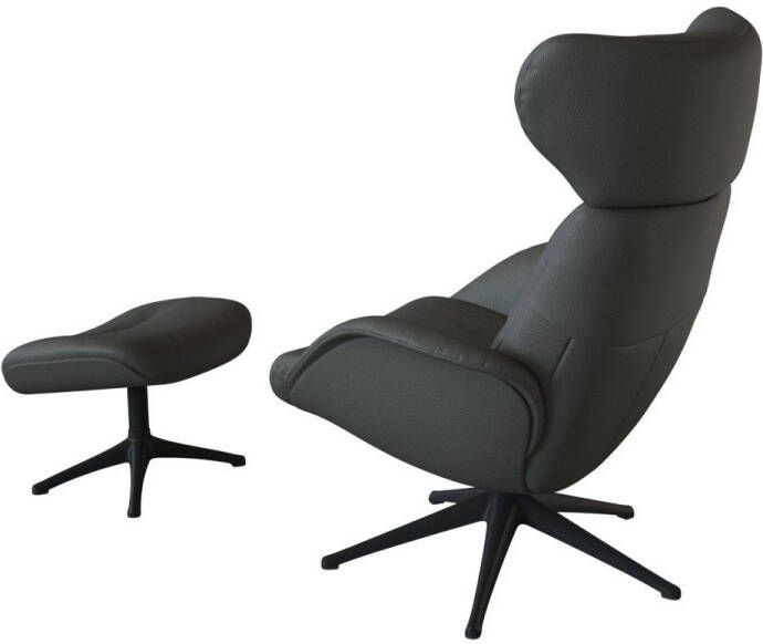 FLEXLUX Relaxfauteuil Relaxchairs More Eersteklas comfort rug- en hoofdsteunverstelling draaibaar zwarte voet - Foto 3