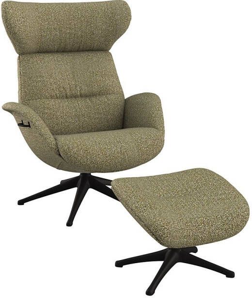 FLEXLUX Relaxfauteuil Relaxchairs More Eersteklas comfort rug- en hoofdsteunverstelling draaibaar zwarte voet - Foto 4