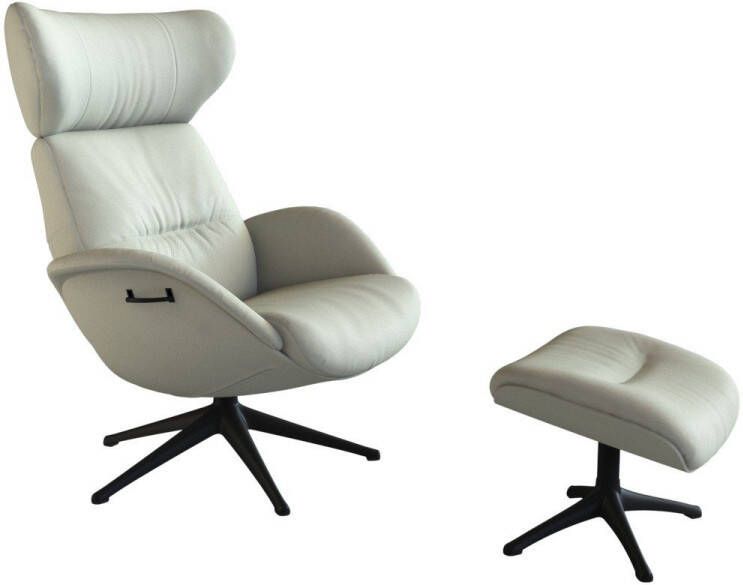 FLEXLUX Relaxfauteuil Relaxchairs More Eersteklas comfort rug- en hoofdsteunverstelling draaibaar zwarte voet - Foto 3