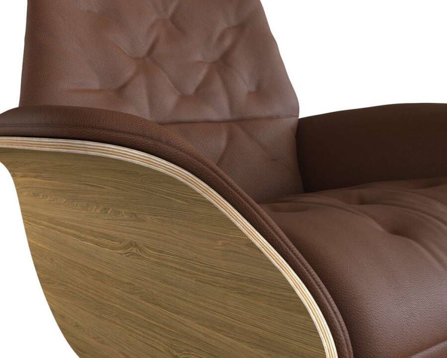 FLEXLUX Relaxfauteuil Volden praktische elektrische fauteuil Maat M elektrische rug- en voetensteun accu armleuning Eiken aluminium voet - Foto 2