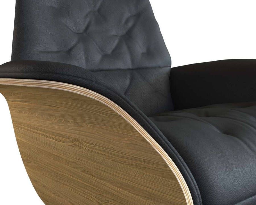 FLEXLUX Relaxfauteuil Volden praktische elektrische fauteuil Maat M elektrische rug- en voetensteun accu armleuning Eiken zwarte poot - Foto 2
