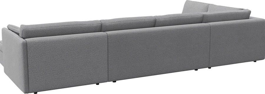 FLEXLUX Zithoek Lovane U-vorm comfortabel en comfortabel Zacht en zeer comfortabel grote zitdiepte op koudschuim inclusief sierkussen - Foto 5