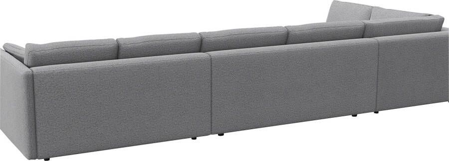 FLEXLUX Zithoek Lovane U-vorm comfortabel en comfortabel Zacht en zeer comfortabel grote zitdiepte op koudschuim inclusief sierkussen - Foto 6