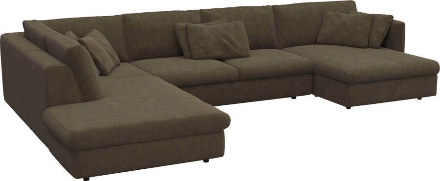 FLEXLUX Zithoek Lovane Zacht en zeer comfortabel grote zitdiepte op koudschuim inclusief sierkussen - Foto 5