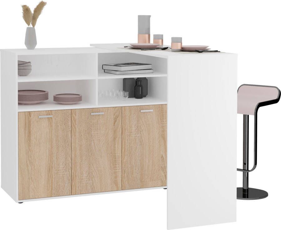 FMD Bartafel Soest uitklapbaar ook als bureau in je home office - Foto 2