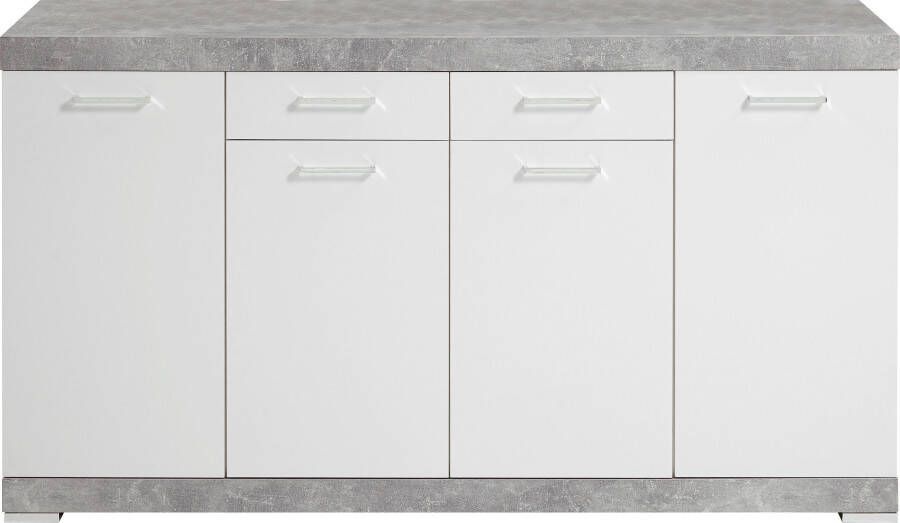 FMD Buffet 2 Tiroirs 4 Portes L160 cm Bristol - Foto 4