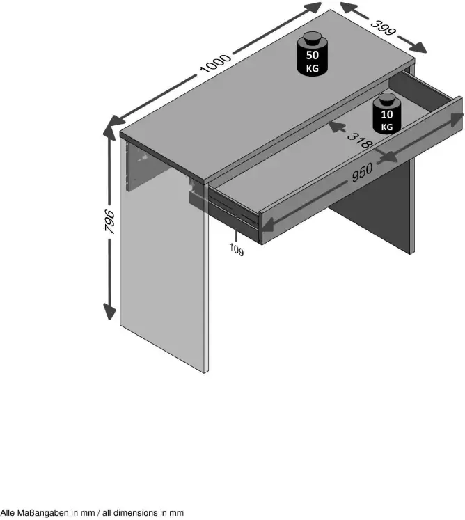 FMD Laptoptafel Checker ook als sidetable geschikt - Foto 3