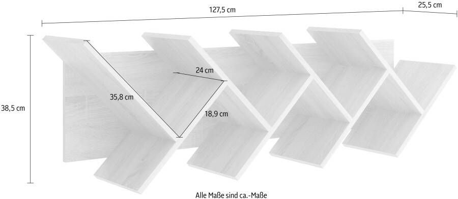 FMD Etagère Murale à Livres L127.5 cm Büchen - Foto 2