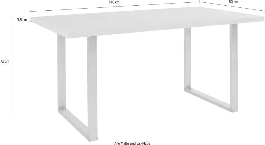 FORTE Eettafel Breedte 140 cm - Foto 7