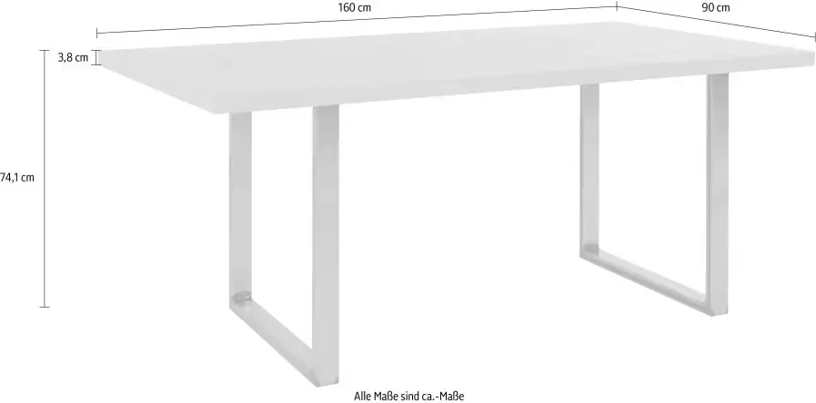 FORTE Eettafel Breedte 160 cm - Foto 6