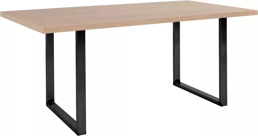 FORTE Eettafel Breedte 160 cm beugelonderstel in industriële look - Foto 4