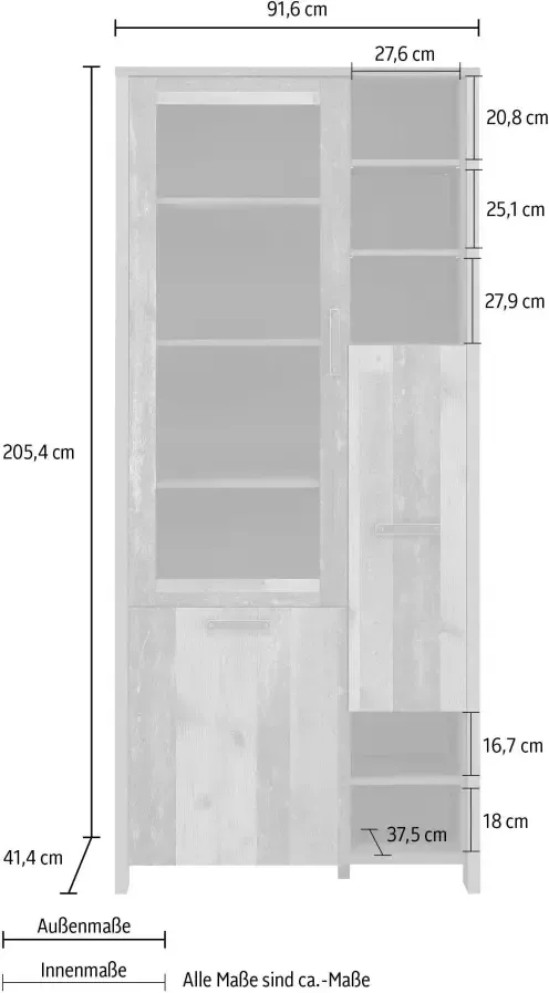 FORTE Highboard Hoogte 205 cm - Foto 3