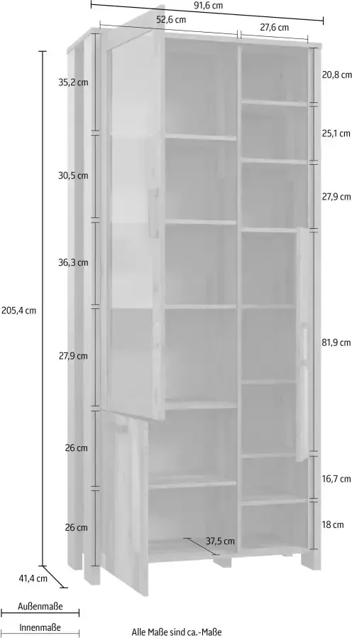 FORTE Highboard Hoogte 205 cm - Foto 2