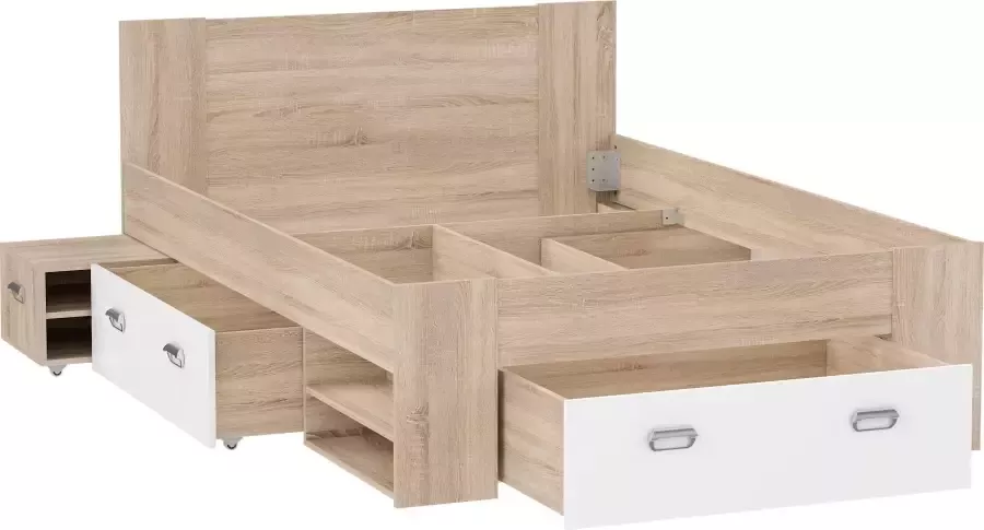 FORTE Ledikant met bergruimte Bob met planken - Foto 6