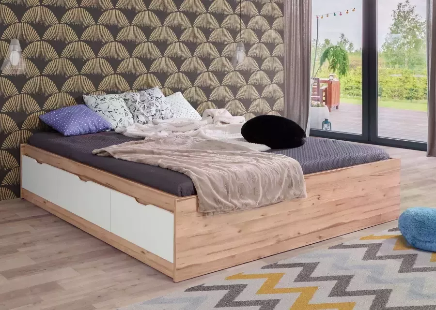 FORTE Ledikant met bergruimte Vankka veel opbergruimte Scandinavisch ontwerp - Foto 5