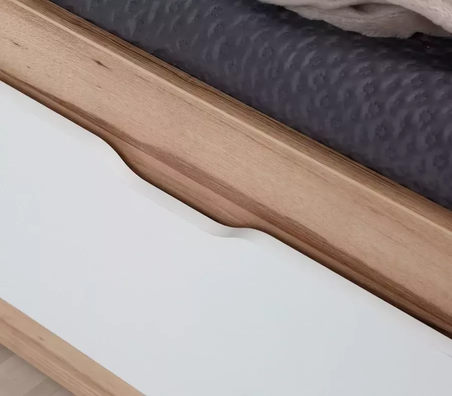 FORTE Ledikant met bergruimte Vankka veel opbergruimte Scandinavisch ontwerp - Foto 2