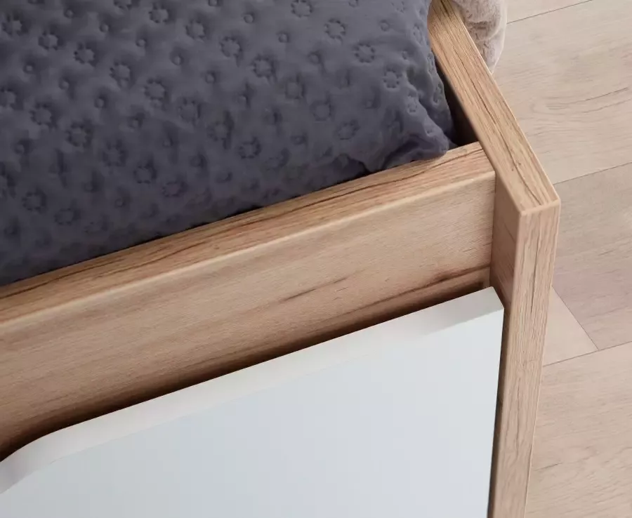 FORTE Ledikant met bergruimte Vankka veel opbergruimte Scandinavisch ontwerp - Foto 3
