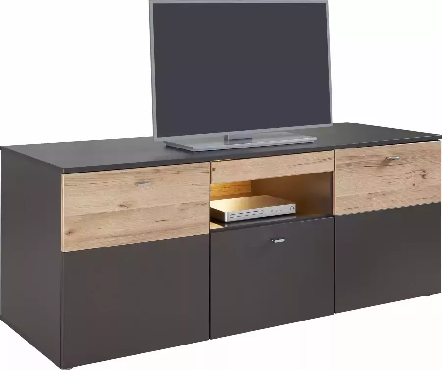 FORTE Tv-meubel Como TV-board LED-verlichting soft close opbergruimte 149 8 59 3 52 cm