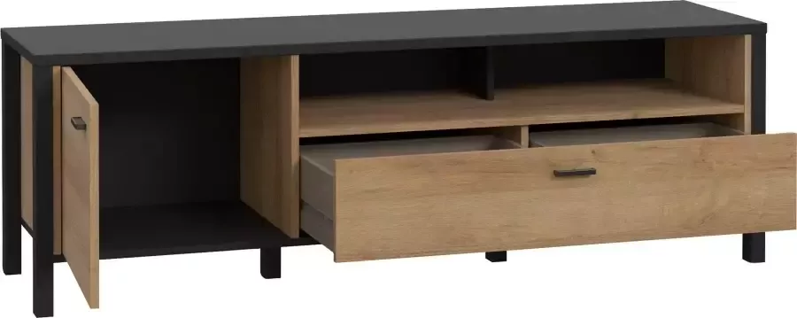 FORTE Tv-meubel High Rock TV-kast TV-bord breedte ca. 151 cm - Foto 5
