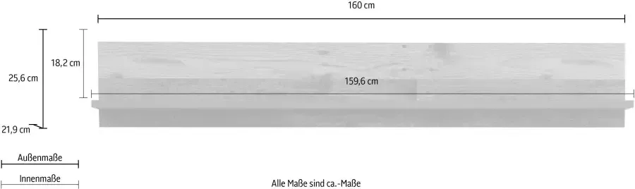 FORTE Wandplank Breedte 160 cm - Foto 2