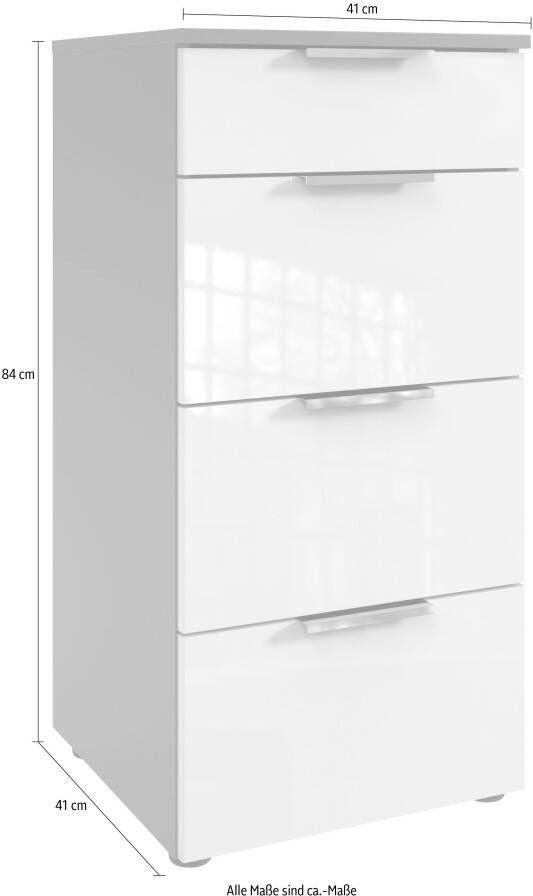 Wimex Ladekast Level36 D by fresh to go met soft-close functie en lakfronten 4 lades hoge commode - Foto 3