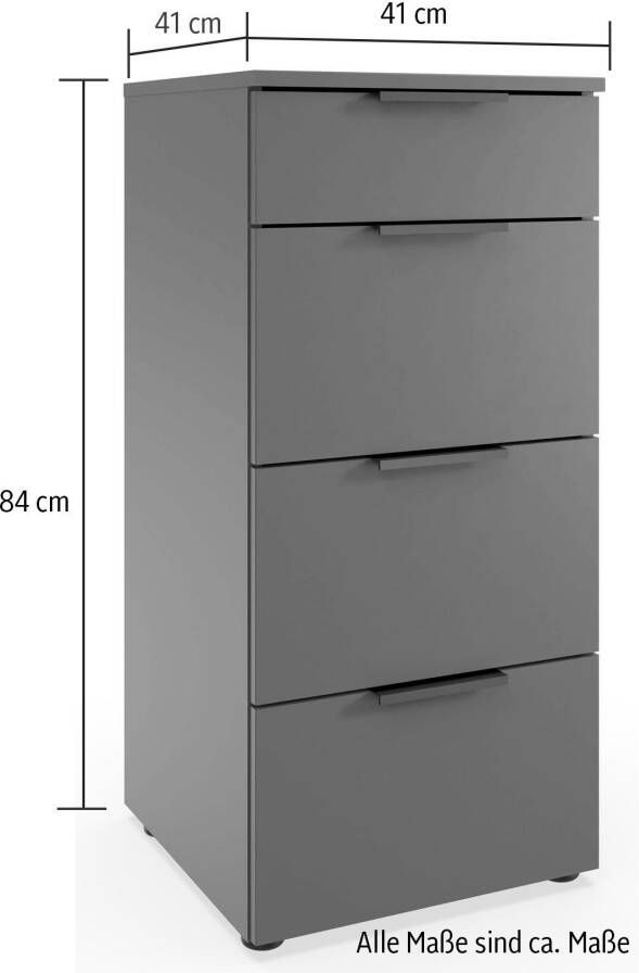 Wimex Ladekast Level by fresh to go 4 lades met soft-close functie 41 cm breed 84 cm hoog - Foto 4