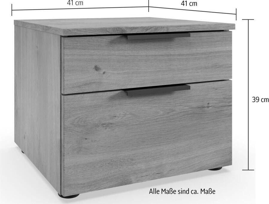Wimex Nachtkastje Level36 A by fresh to go 2 lades met soft-close functie