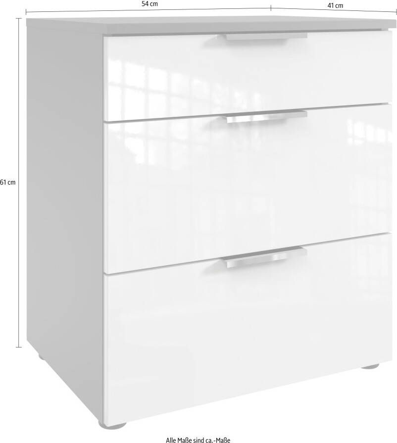 Wimex Nachtkastje Level36 D by fresh to go met soft-close functie en lakfronten 3 lades