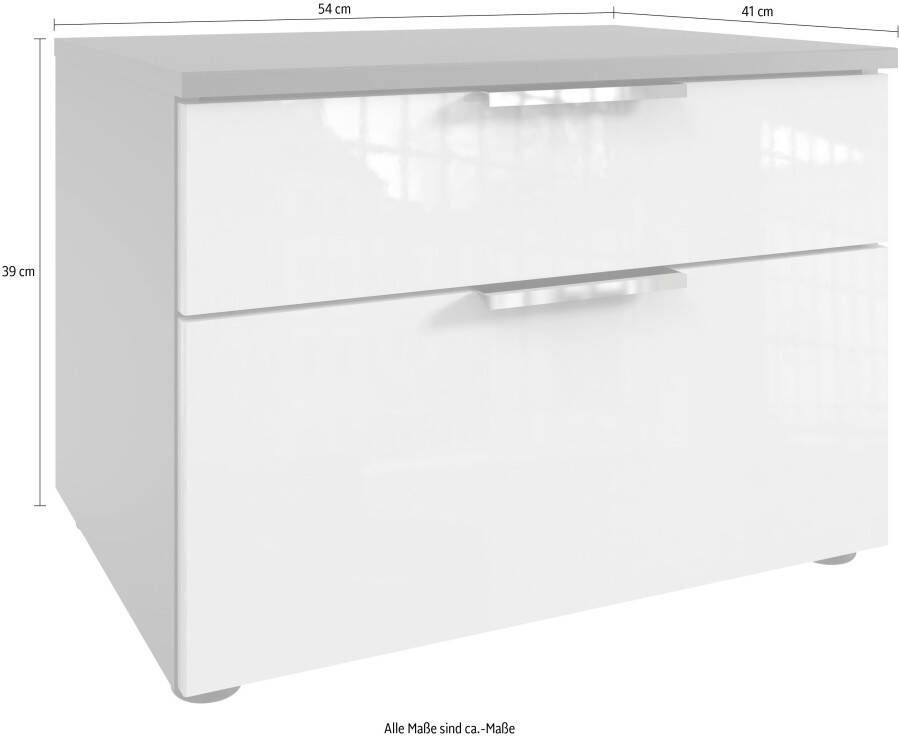 Wimex Nachtkastje Level36 D by fresh to go met soft-close functie en lakfronten 2 lades