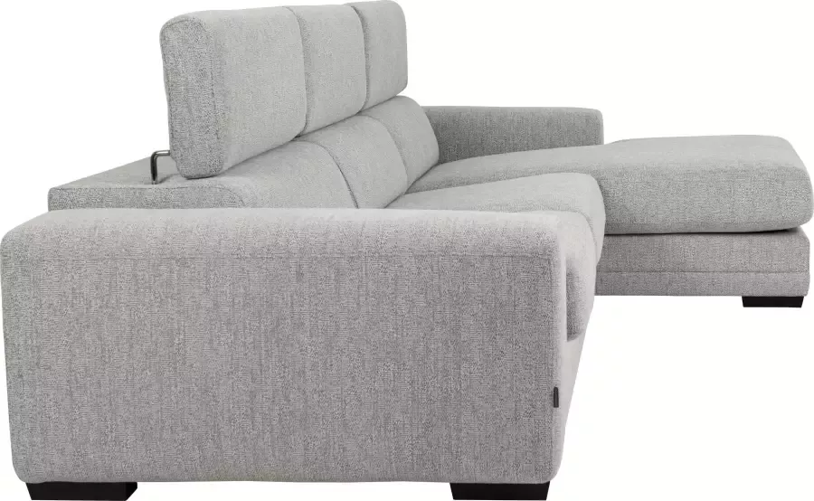 Furninova Hoekbank Ferrari inclusief handmatig verstelbaar hoofdeind in scandinavische stijl