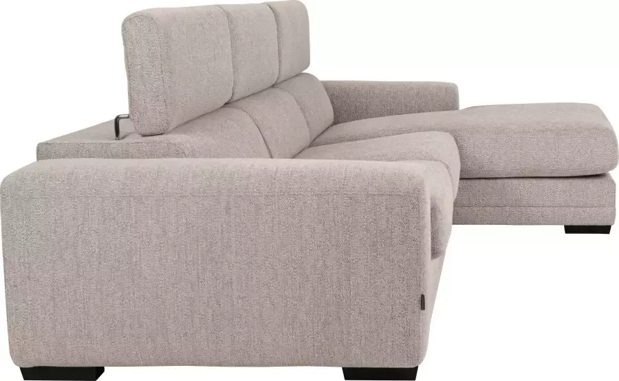 Furninova Hoekbank Ferrari inclusief handmatig verstelbaar hoofdeind in scandinavische stijl