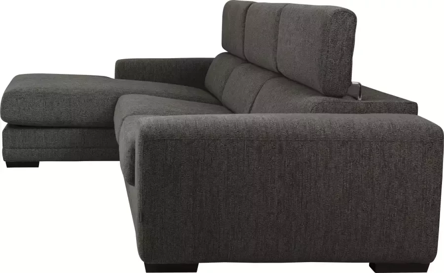 Furninova Hoekbank Ferrari inclusief handmatig verstelbaar hoofdeind in scandinavische stijl