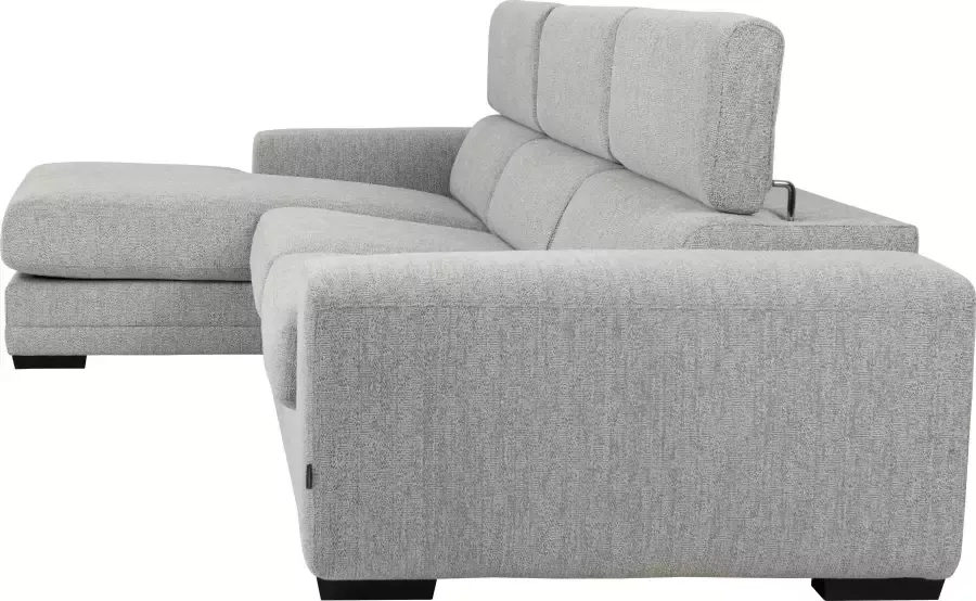 Furninova Hoekbank Ferrari inclusief handmatig verstelbaar hoofdeind in scandinavische stijl