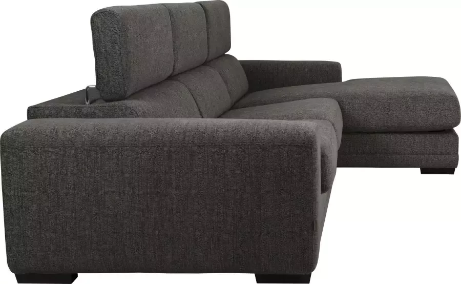 Furninova Hoekbank Ferrari inclusief handmatig verstelbaar hoofdeind in scandinavische stijl