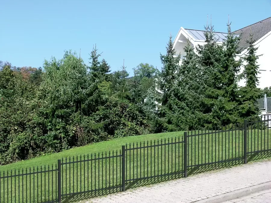 GAH Alberts Metalen hek Chaussee Hoogte: 100 en 120 cm totale lengte: 10 m om vast te schroeven (set)