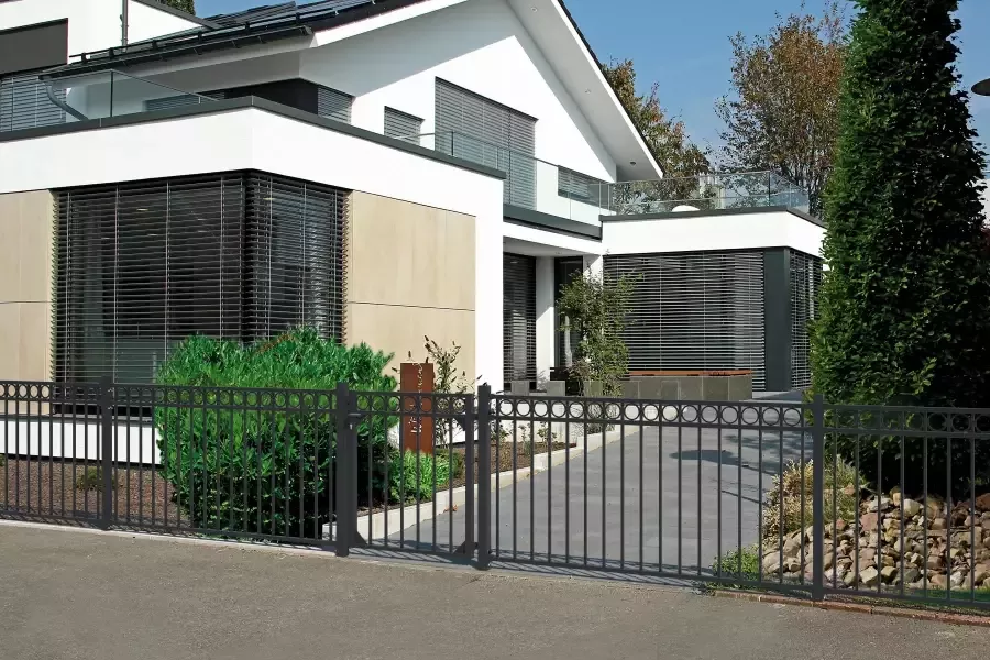 GAH Alberts Metalen hek Uitbreidingsset Circle Hoogte: 100 en 120 cm breedte: 200 cm om in beton te verankeren - Foto 2