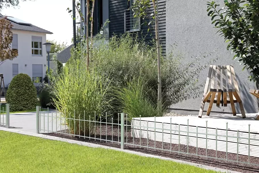 GAH Alberts Metalen hek Madrid Hoogte: 49 5 73 5 en 98 5 cm totale lengte: 10 m voor plaatsing in beton (set) - Foto 2