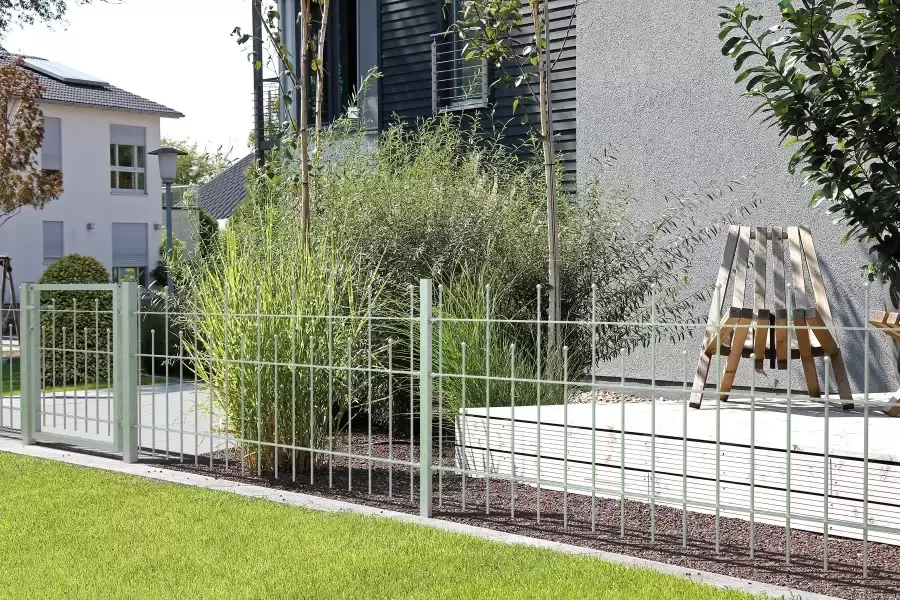 GAH Alberts Metalen hek Madrid Totale lengte: 10 m verschillende hoogtes thermisch verzinkt om vast te schroeven (set) - Foto 2