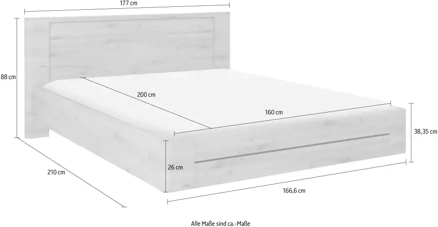 Gami Bed Attitude 160x200 Bruin - Foto 4