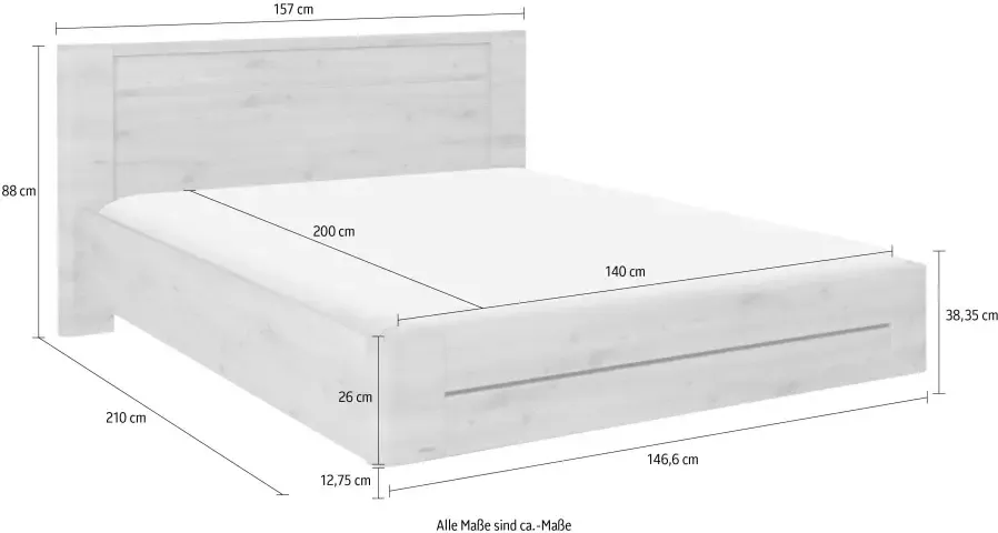 Gami Bed Attitude 140x200 Bruin - Foto 3