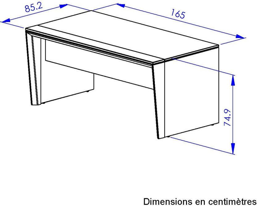 Gami Bureau ARCADE Bureau breedte 165 (1 stuk) - Foto 2