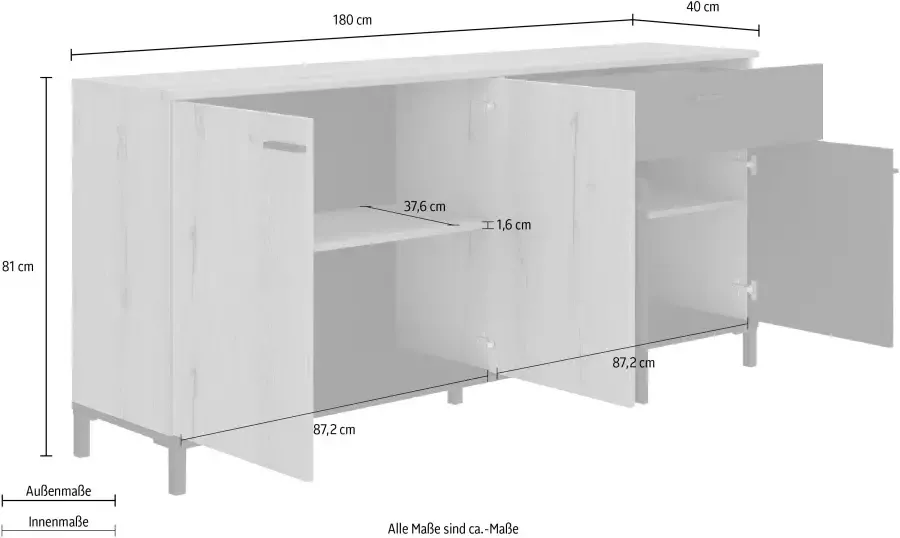 Gami Dressoir Trust met een lade - Foto 4