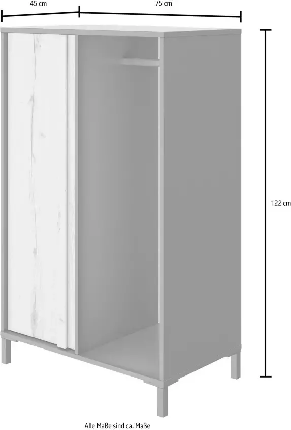 CaliCosy 1 deur kledingkast met hangruimte MIMIZAN Gemaakt in Frankrijk - Foto 4