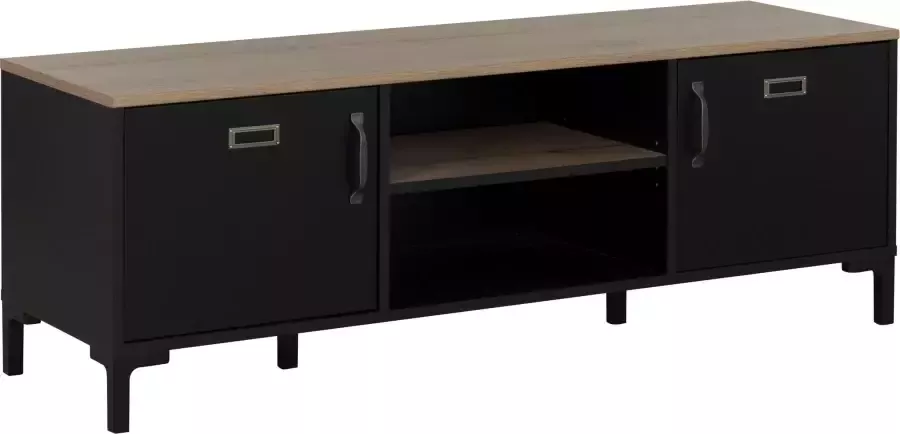 Diagone TV Meubel Tv-meubel Manno industrieel 136cm Zwart - Foto 5