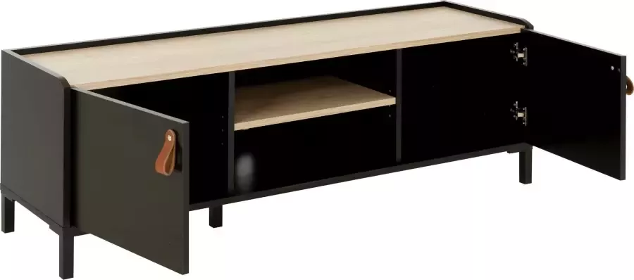 Diagone TV Meubel Tv-meubel Arnhem 2 deuren 136cm Zwart - Foto 4