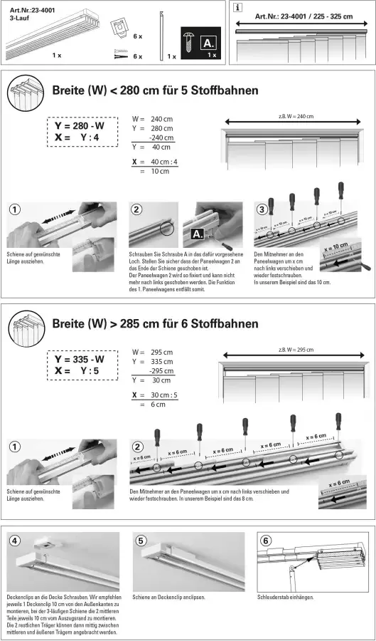 GARDINIA Paneelgordijnrail Emia complete set - Foto 7