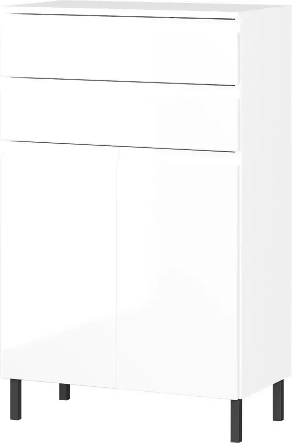 GERMANIA Badkamerserie Scantic met spiegel wastafelonderkast badkamerkast incl. verlichting (set 3-delig) - Foto 7