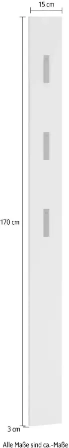 GERMANIA Kapstokpaneel Utah Breedte 15 cm (1 stuk) - Foto 2