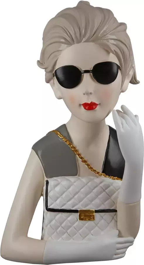 GILDE Decoratief figuur Figur Lady mit Handtasche (1 stuk) - Foto 1